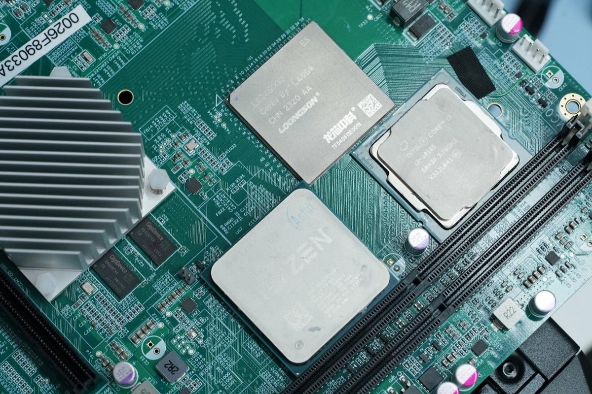 Un nouvel arrivant dans la grande famille des CPU, le Loongson 3A6000. © MyDrivers