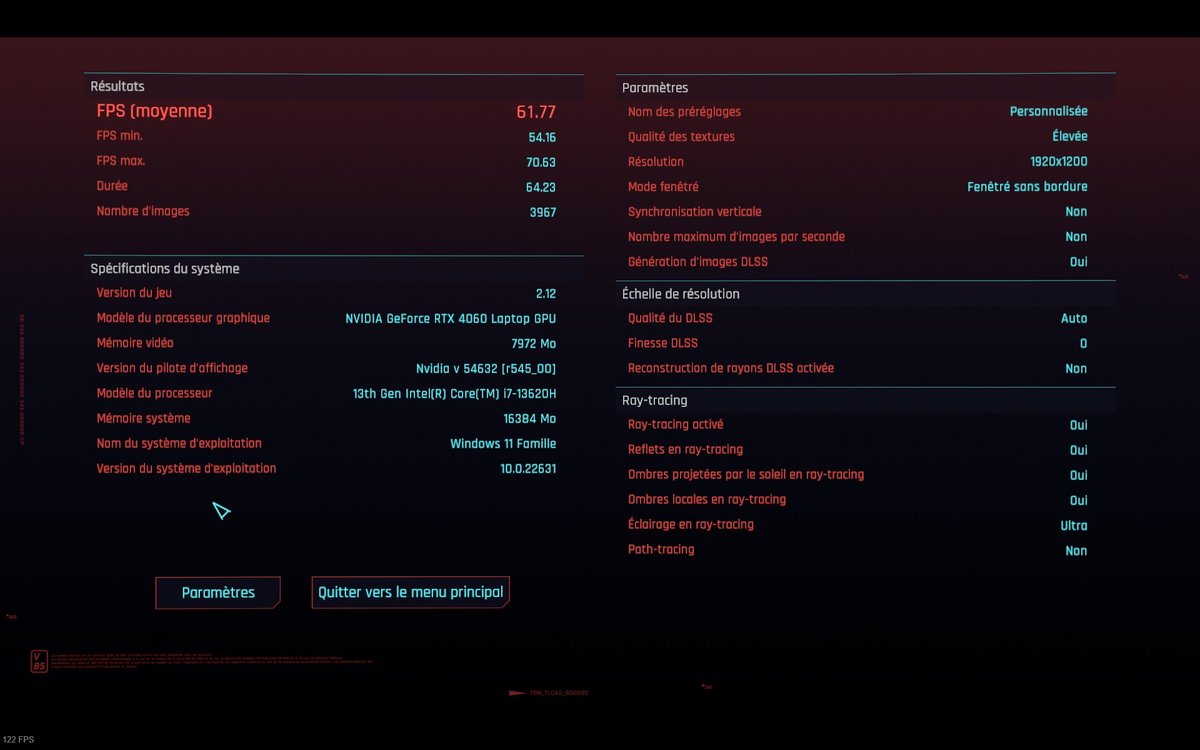 Cyberpunk 2077 avec DLSS 3