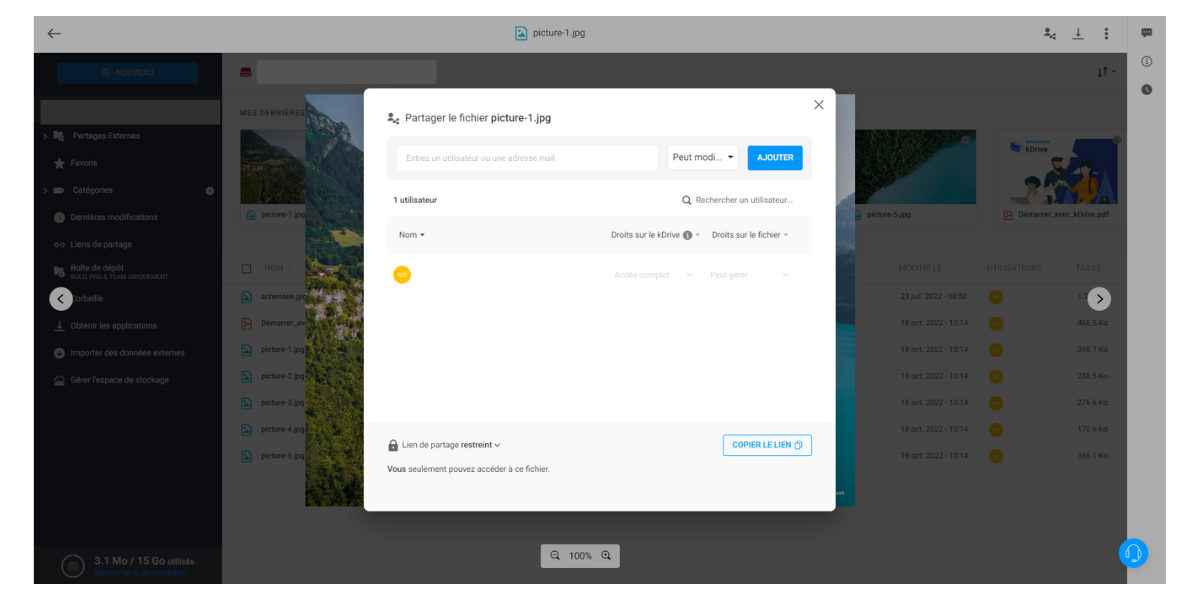 kDrive - Partage de fichiers - @ Clubic
